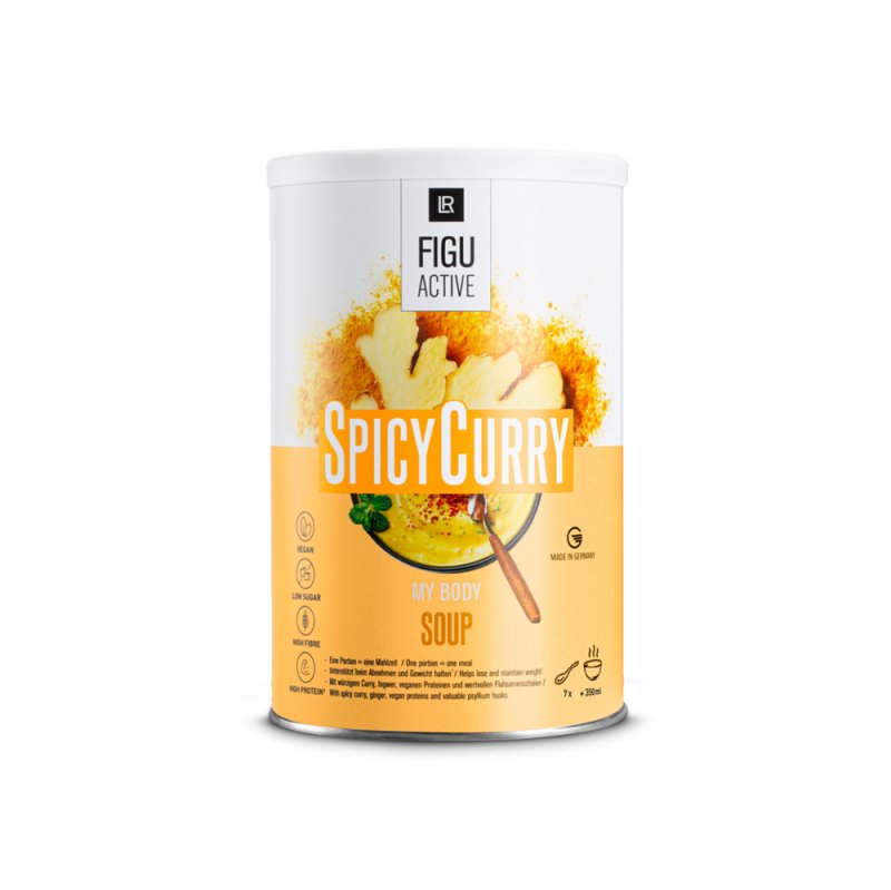 Figu Active Polévka Spicy Curry -  488 g (8 porcí a 61 g)  | Elershop.cz