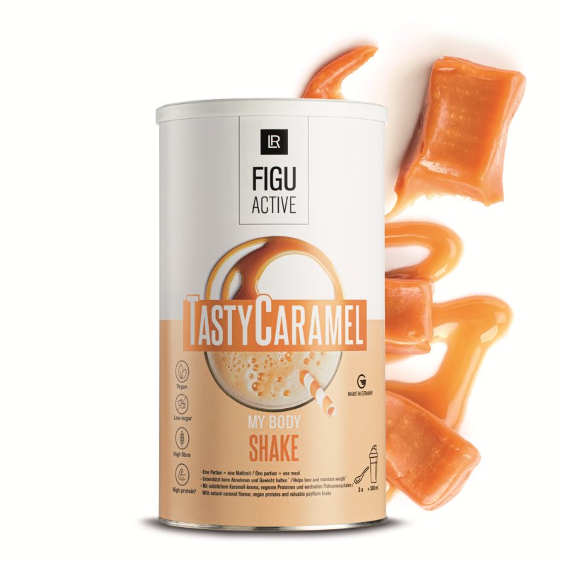 FIGUACTIVE Koktejl Tasty Caramel (Karamel) - 496 g (16 porcí a 31 g) | Elershop.cz